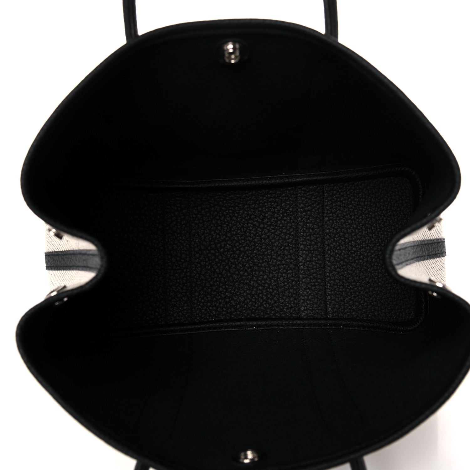 Hermes Twill H Negonda Garden Party 30 TPM Tote Ecru Black 6 of 10