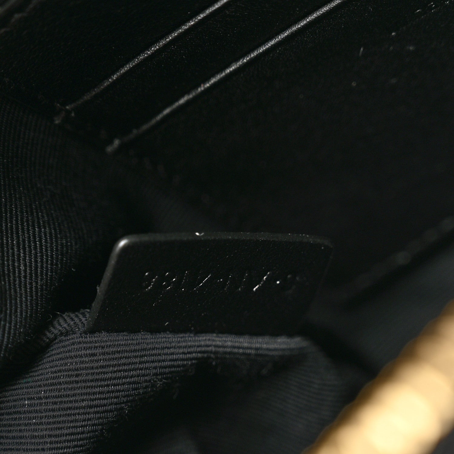 Celine Calfskin Quilted Small C Charm Bag Black 8 of 10