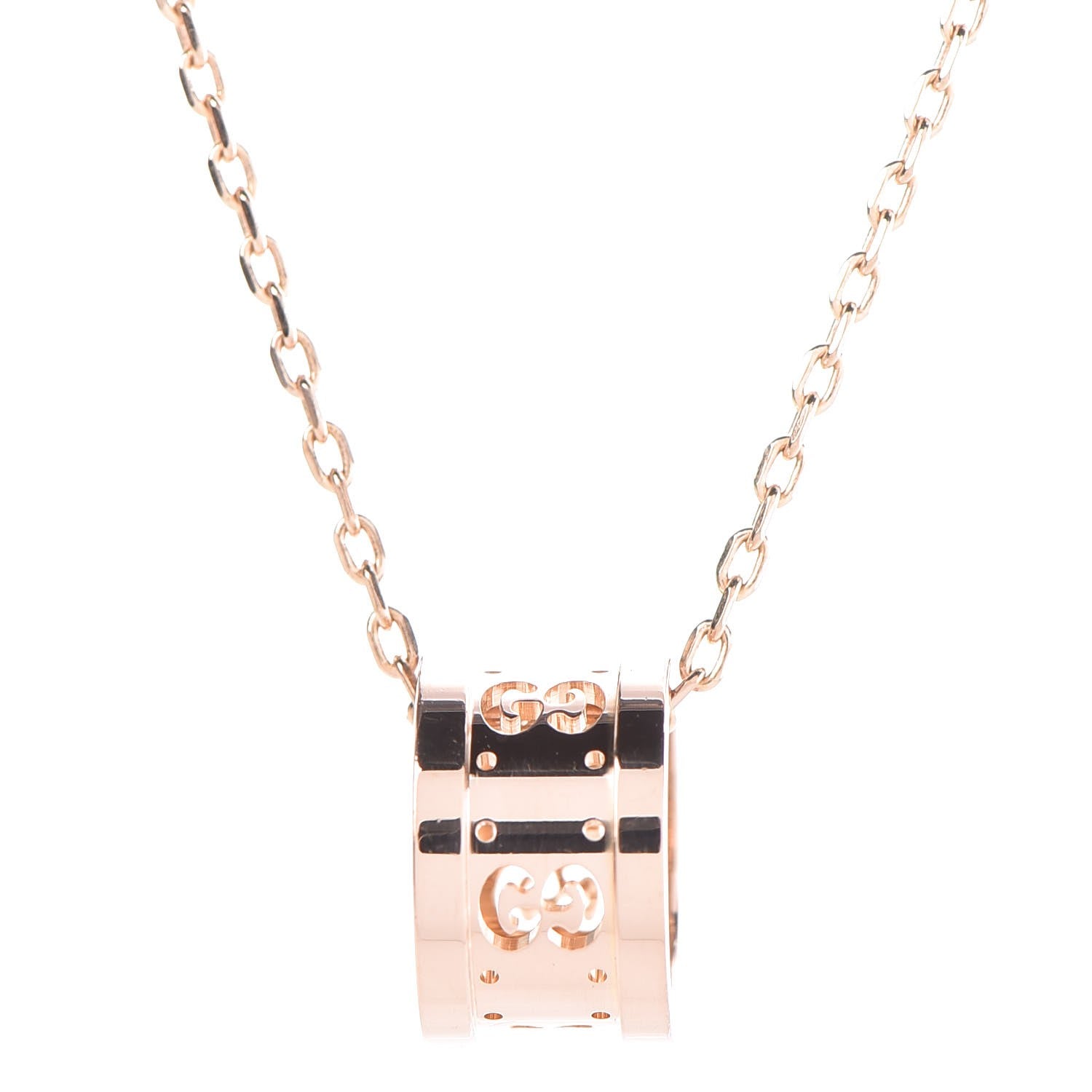 Gucci 18K Rose Gold Icon Twirl Necklace 4 of 8