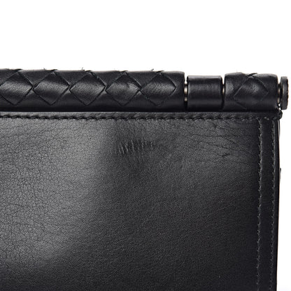 Bottega Veneta Nappa Intrecciato Shoulder Bag Black 8 of 10