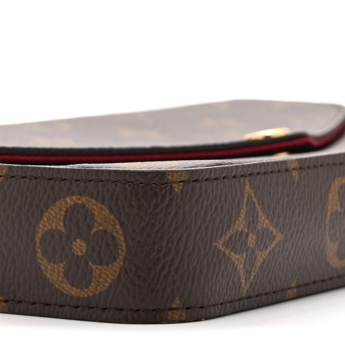 Louis Vuitton Monogram Pochette Felicie Chain Wallet Fuchsia 9 of 10