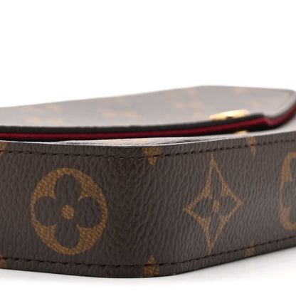 Louis Vuitton Monogram Pochette Felicie Chain Wallet Fuchsia 9 of 10