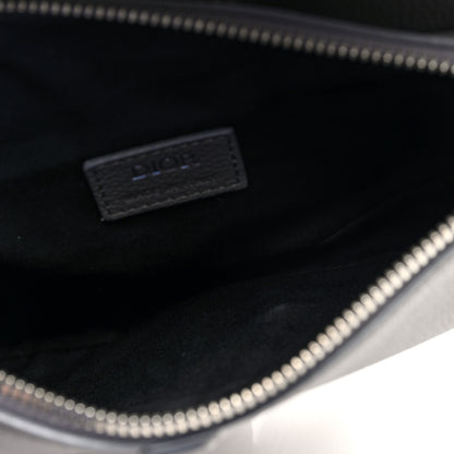 Christian Dior Grained Calfskin Mens Saddle Bag Grey 5 of 9