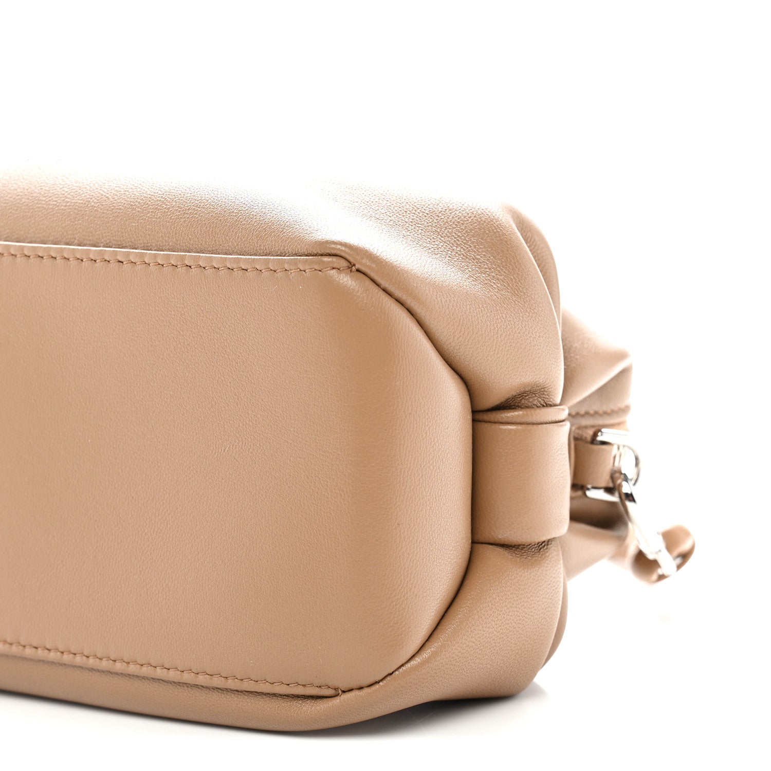 Christian Dior Supple Lambskin Bow Pouch Camel 10 of 12