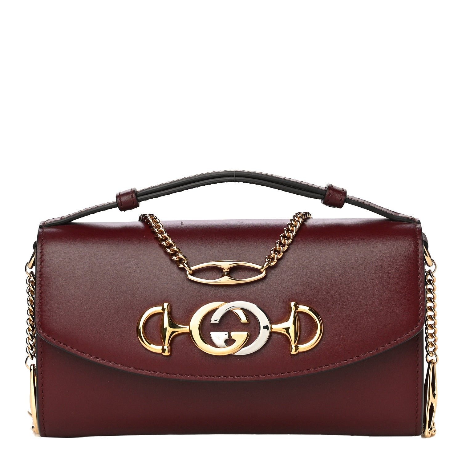 Gucci Shibuya Calfskin Mini Zumi Shoulder Bag Vintage Bordeaux 1 of 15