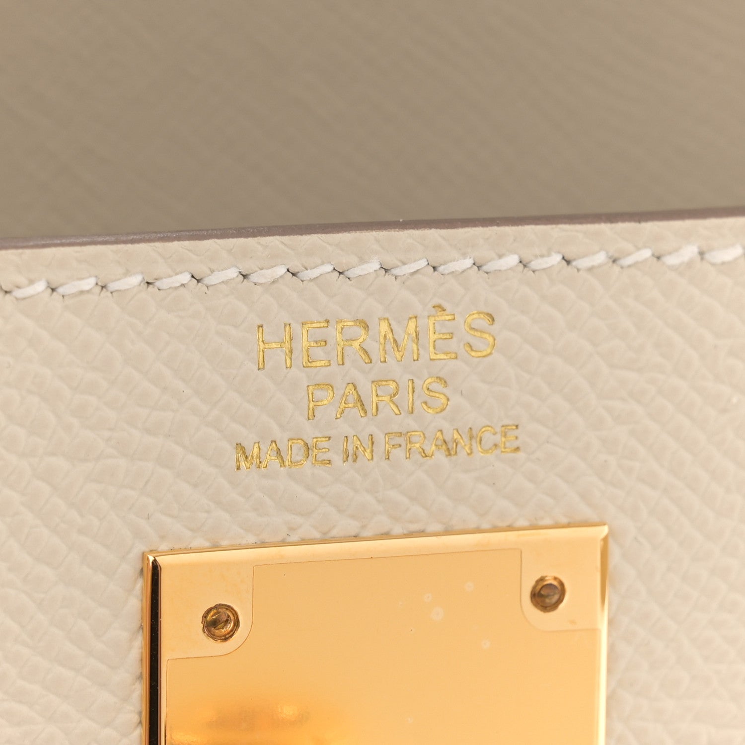 Hermes Epsom Kelly Sellier 32 Craie 6 of 14