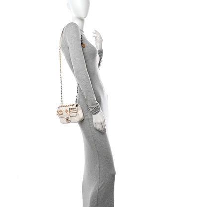 Chanel Lambskin Quilted Mini Coco Clips Flap White 2 of 11