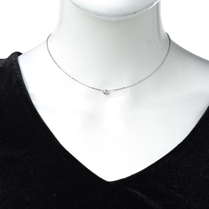 Cartier 18K White Gold Diamond SM D'Amour Pendant Necklace 2 of 5
