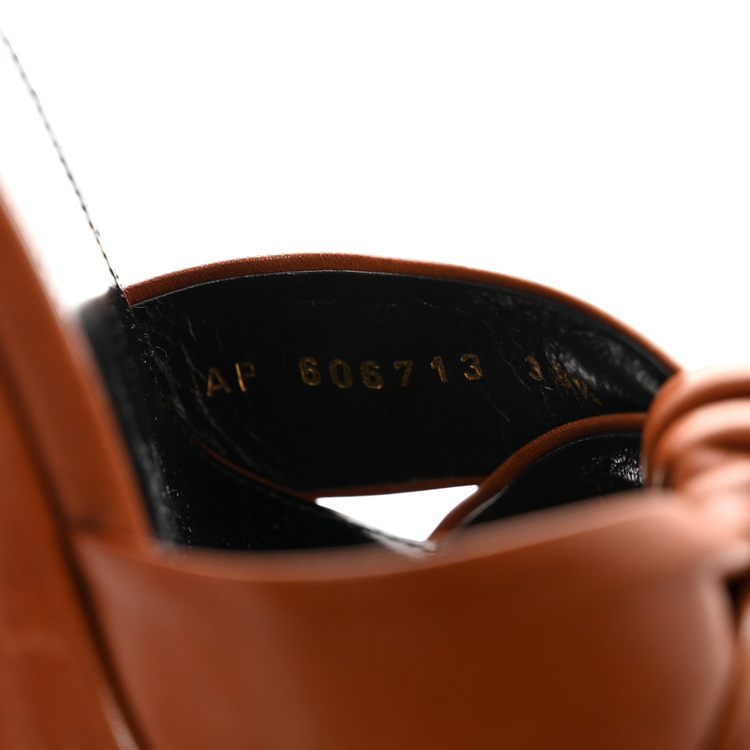 Saint Laurent Vendome Bianca 85 Platform Sandals 38.5 Cognac 8 of 9