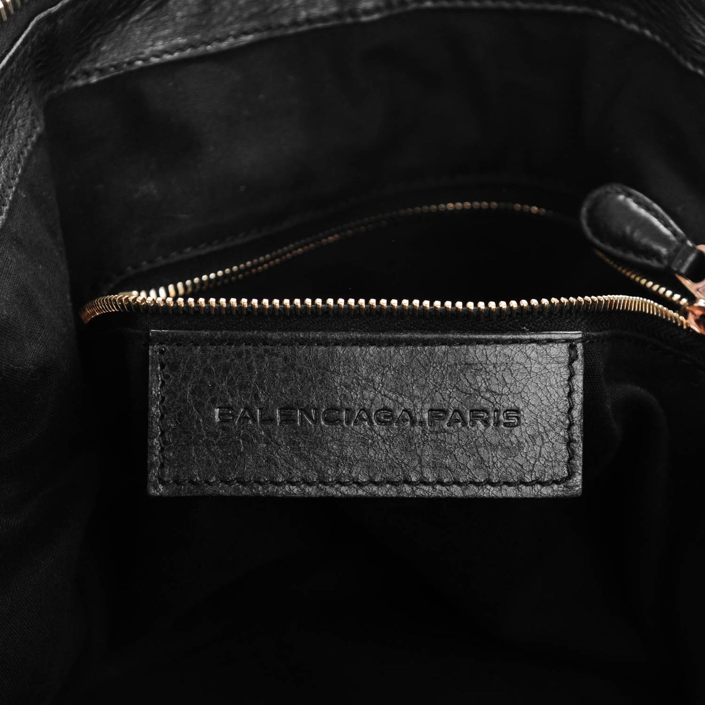 Agneau Giant 12 Rose Gold Hardware Work Black