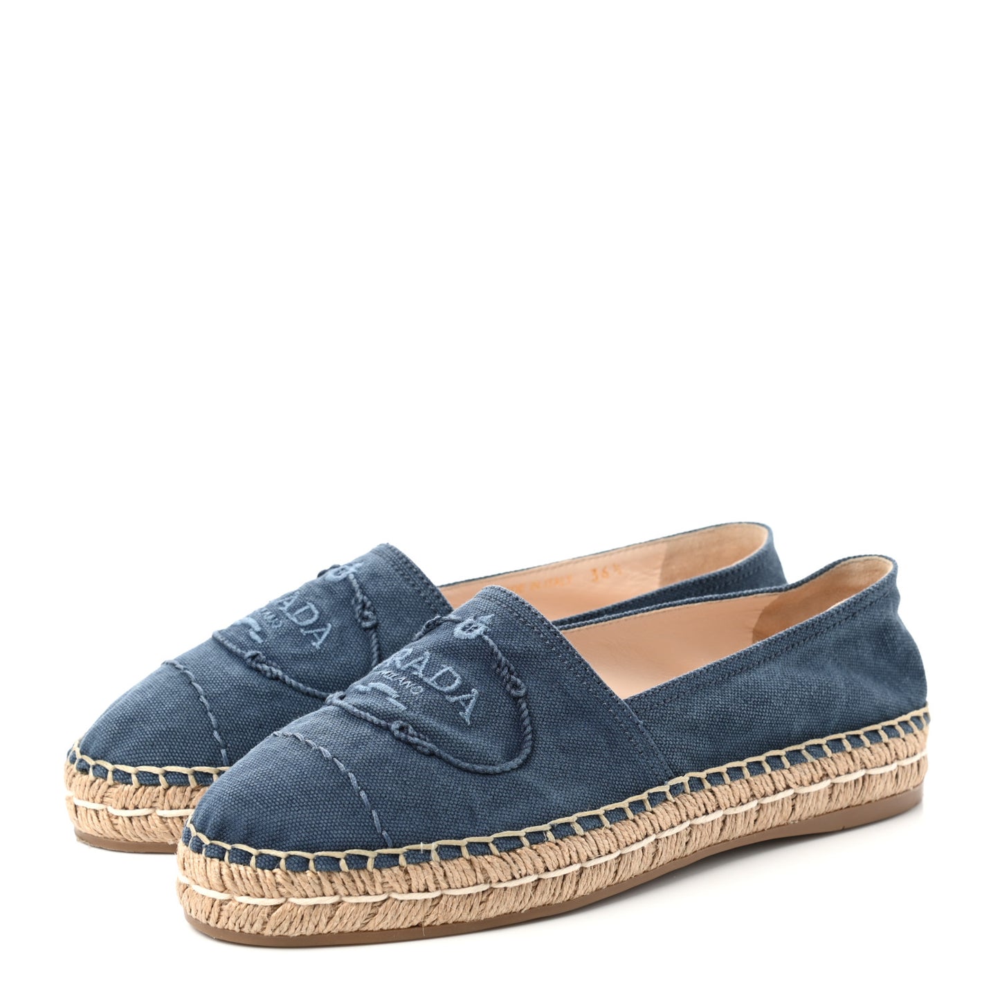 Denim Logo Espadrilles 36.5 Blue