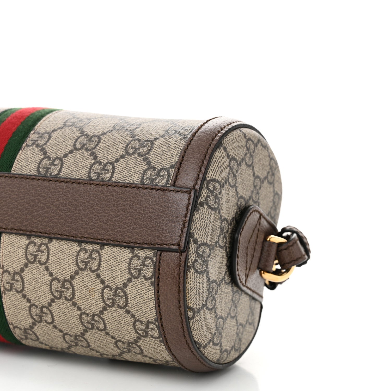 Gucci GG Supreme Monogram Web Small Ophidia Boston Bag Beige New Acero 10 of 10