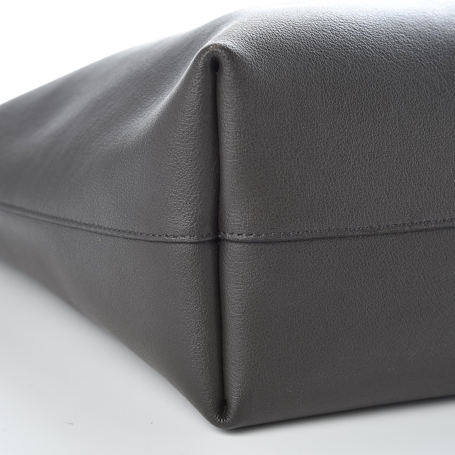 Saint Laurent Calfskin Large Shopping Tote Dark Grey 12 of 13