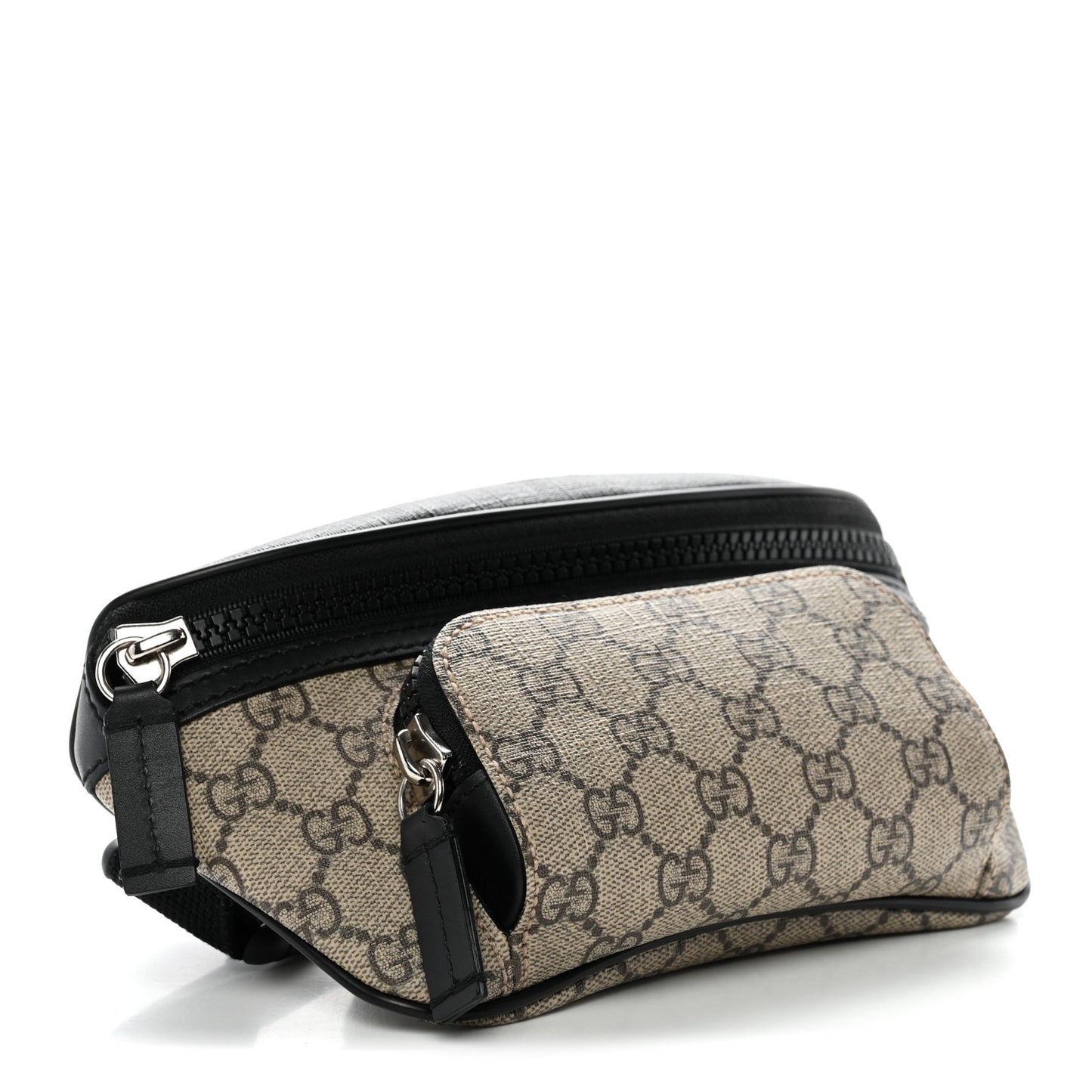 GG Supreme Monogram Belt Bag Black