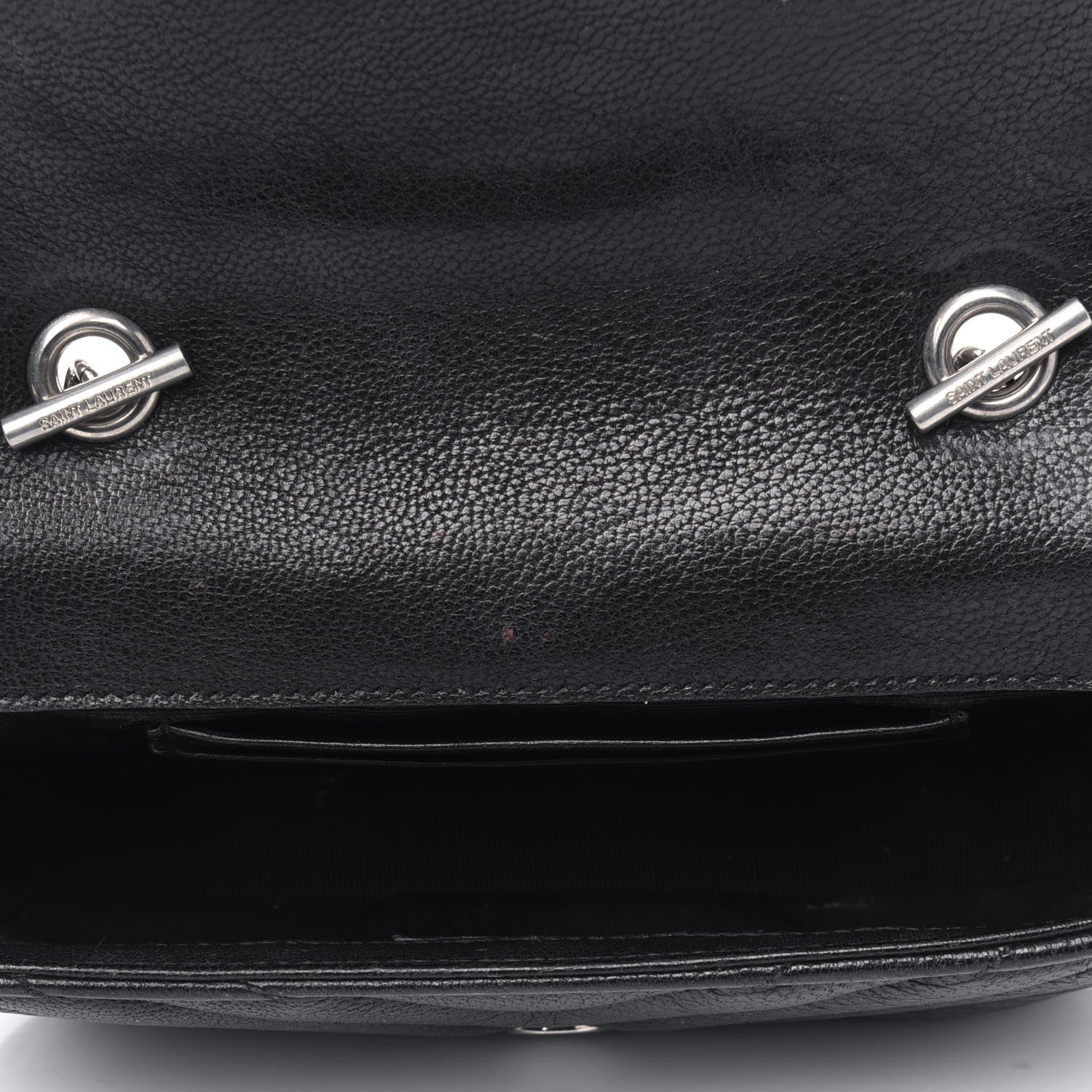 Saint Laurent Calfskin Matelasse Monogram Classic Baby Punk Chain Bag Black 4 of 11