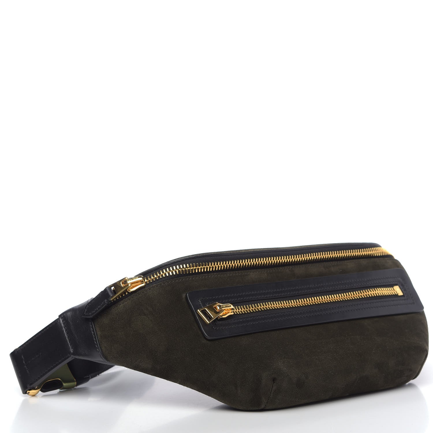 Tom Ford Suede Calfskin Buckley Belt Bag Derby Green 4 of 9