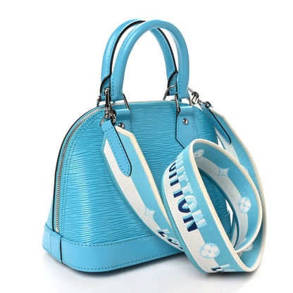Louis Vuitton Epi Jacquard Alma BB Turquoise 3 of 10