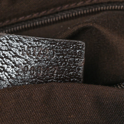 Gucci Monogram Small Princy Satchel Dark Brown 13 of 17