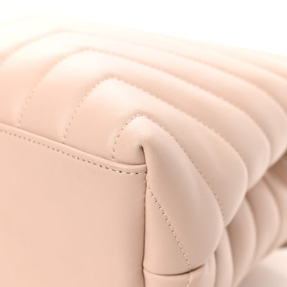 Saint Laurent Calfskin Y Quilted Monogram Medium Loulou Chain Satchel Rose Antic 12 of 13