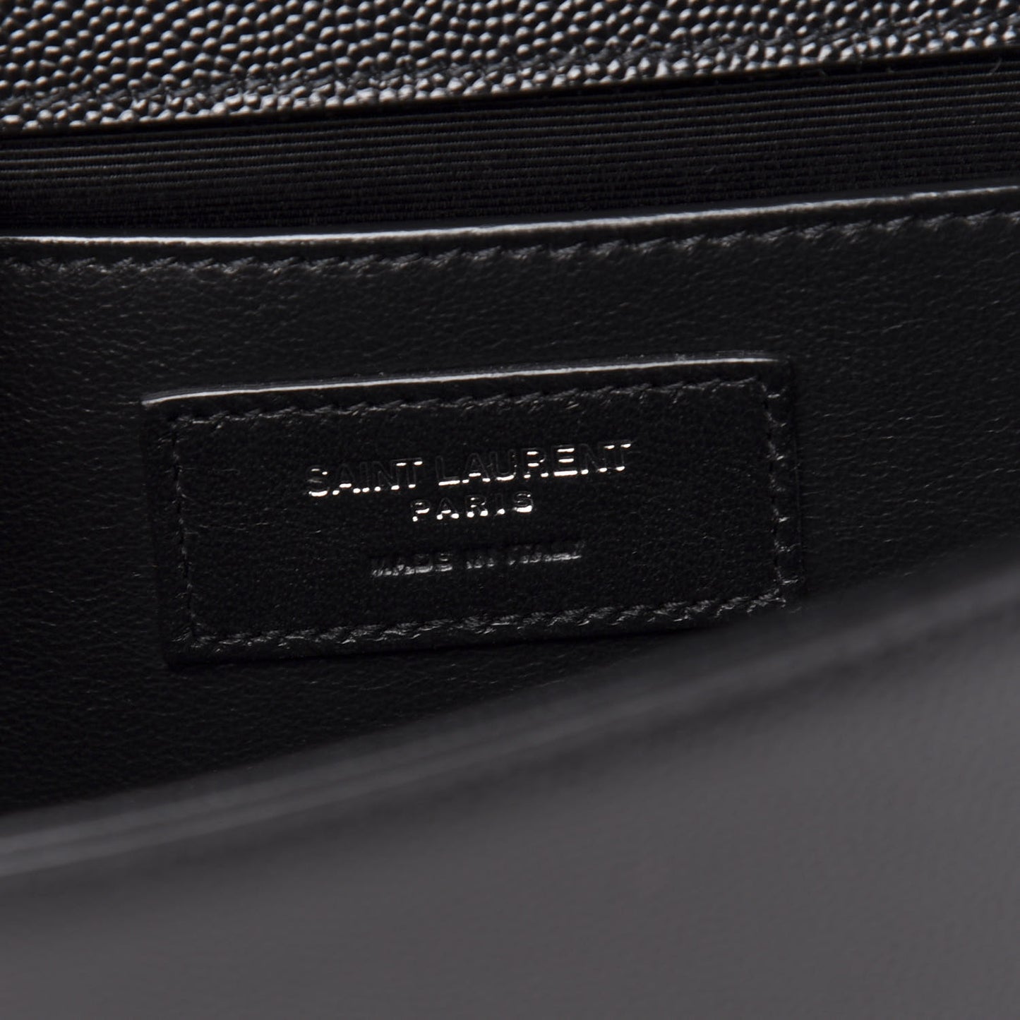 Grain De Poudre Medium Classic Monogram Kate Satchel Black