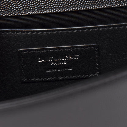 Saint Laurent Grain De Poudre Medium Classic Monogram Kate Satchel Black 9 of 10