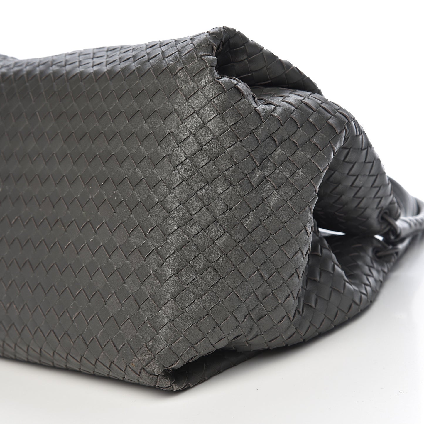 Nappa Intrecciato Parachute Bag Light Grey
