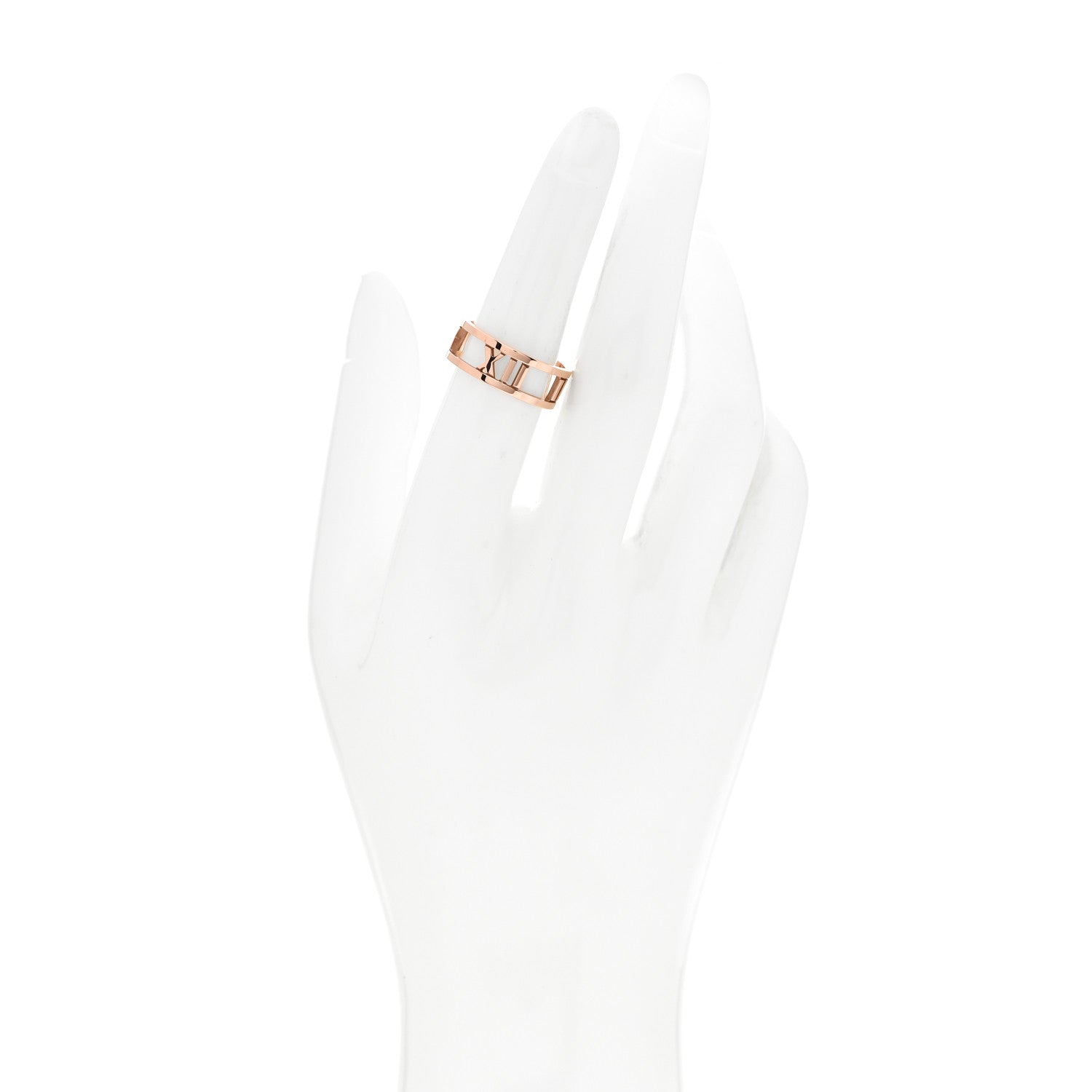 Tiffany 18K Rose Gold Atlas Open Ring 53 6.5 2 of 4