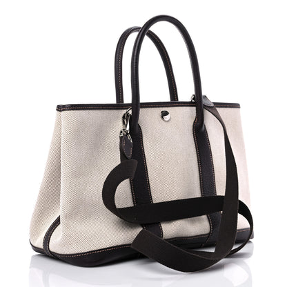Hermes Buffle Skipper Toile Garden Party 30 TPM Marron Fonce 3 of 15