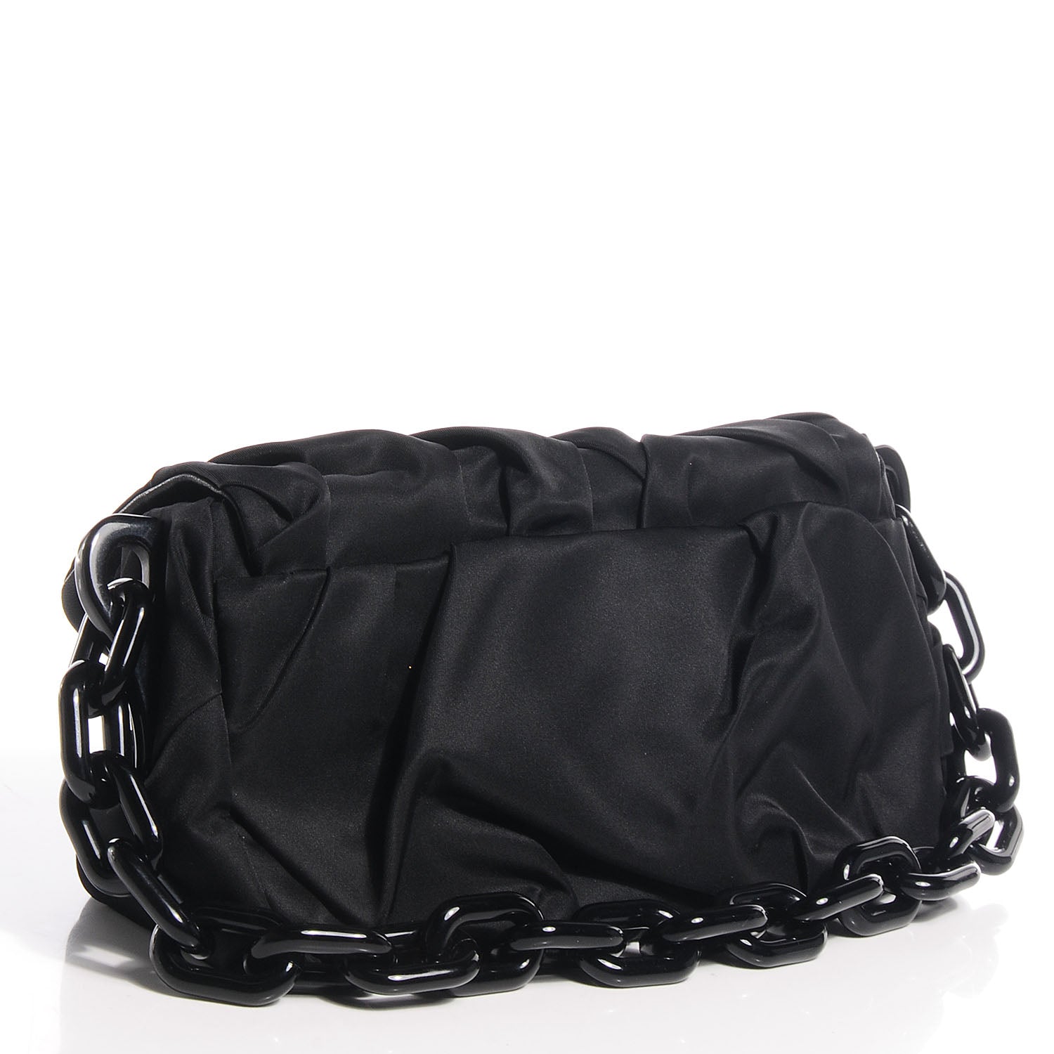 Prada Tessuto Nylon Origami Pleated Handbag Nero Black 3 of 9