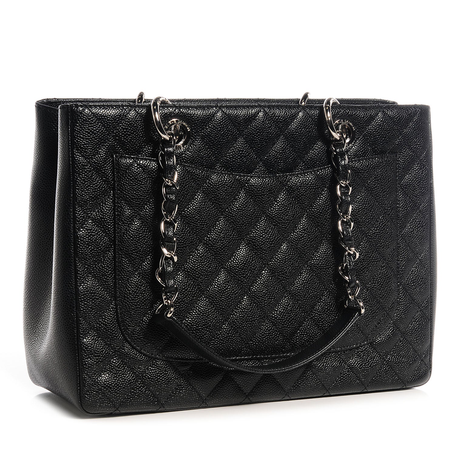 Chanel Caviar Grand Shopping Tote GST Black 3 of 8