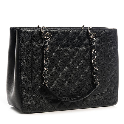 Chanel Caviar Grand Shopping Tote GST Black 3 of 8