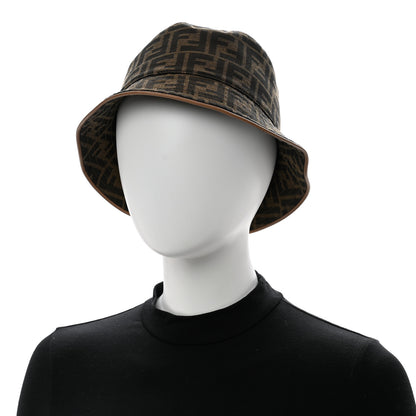 Fendi Technical Fabric FF Reversible Bucket Hat M Tobacco Beige 2 of 9