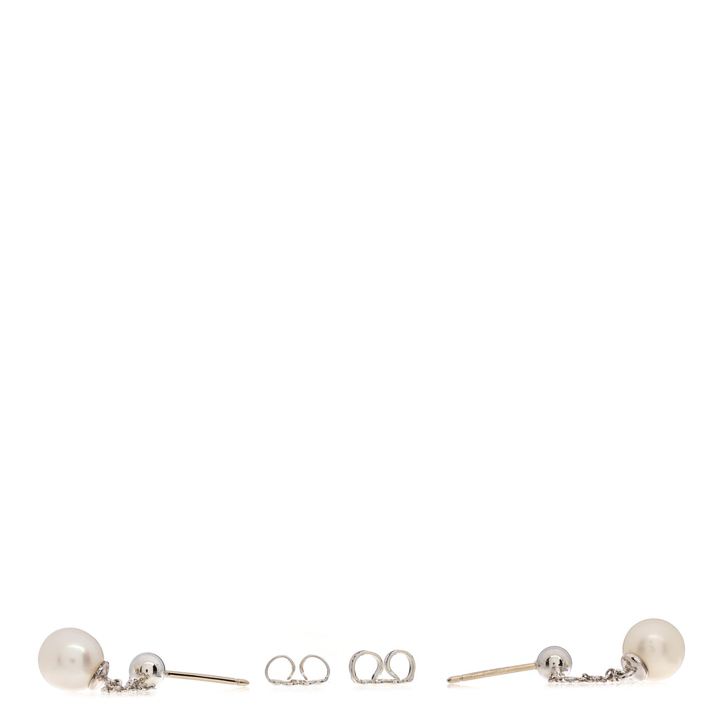 Sterling Silver Pearl Ziegfeld Drop Earrings