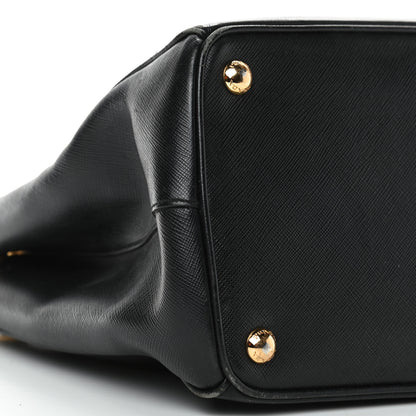 Prada Saffiano Medium Galleria Double Zip Tote Black 8 of 11