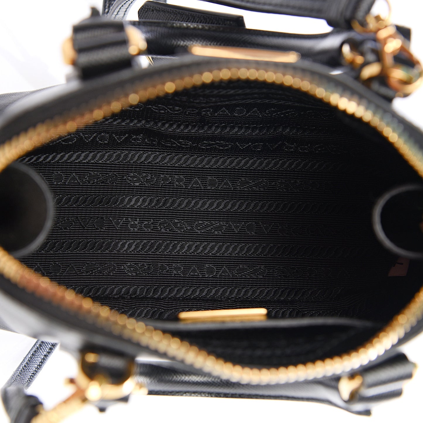 Saffiano Lux Mini Promenade Tote Black
