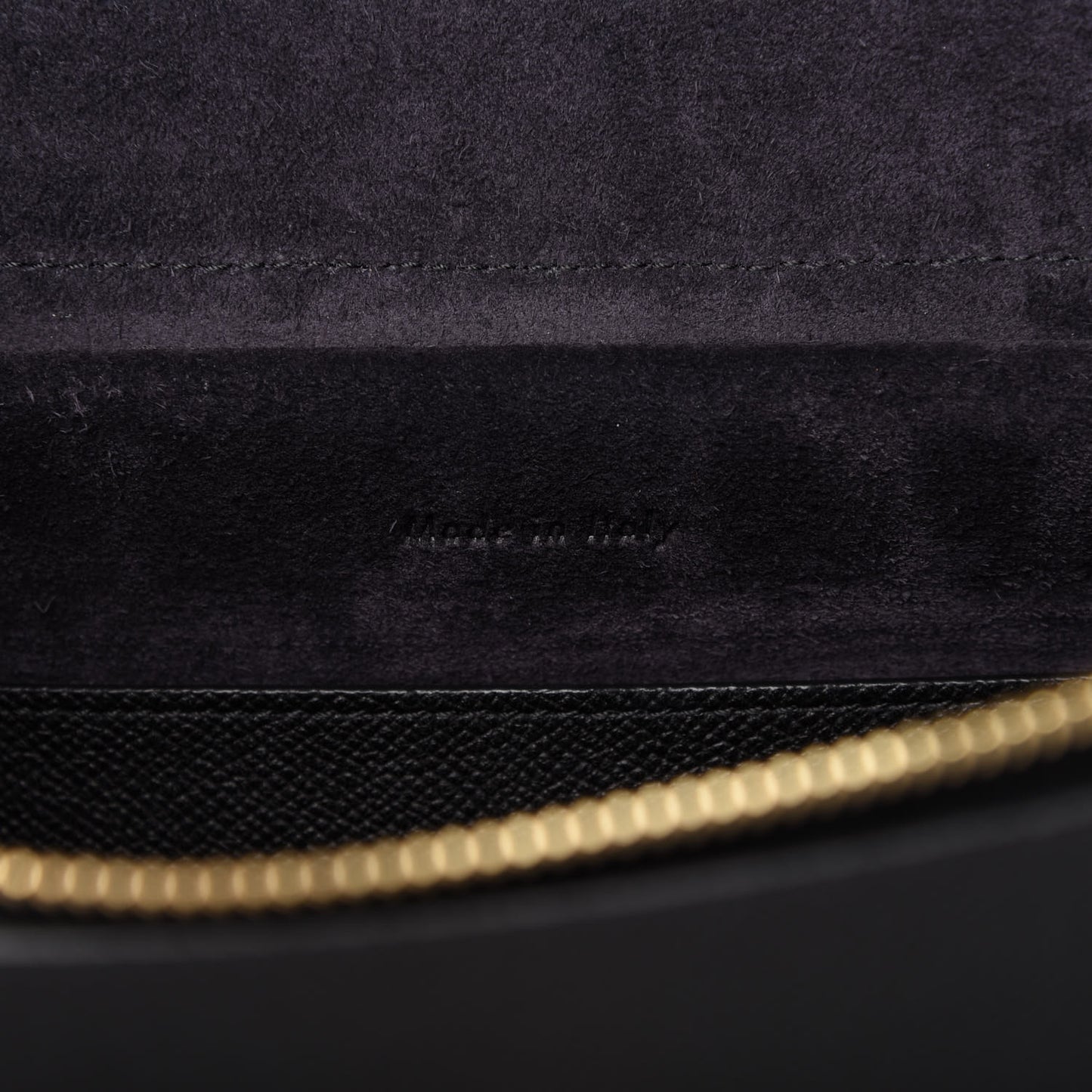 Grained Calfskin Micro Belt Bag Black