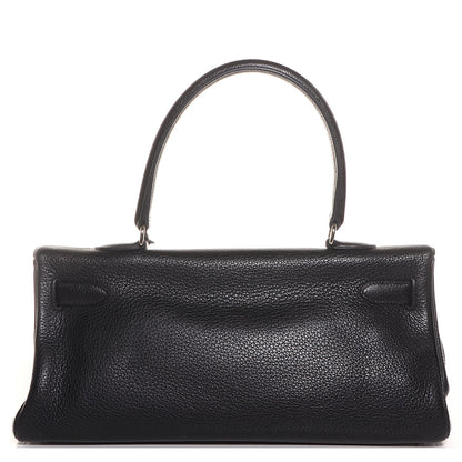 Hermes Taurillon Clemence Shoulder Kelly 40 Black 18 of 23
