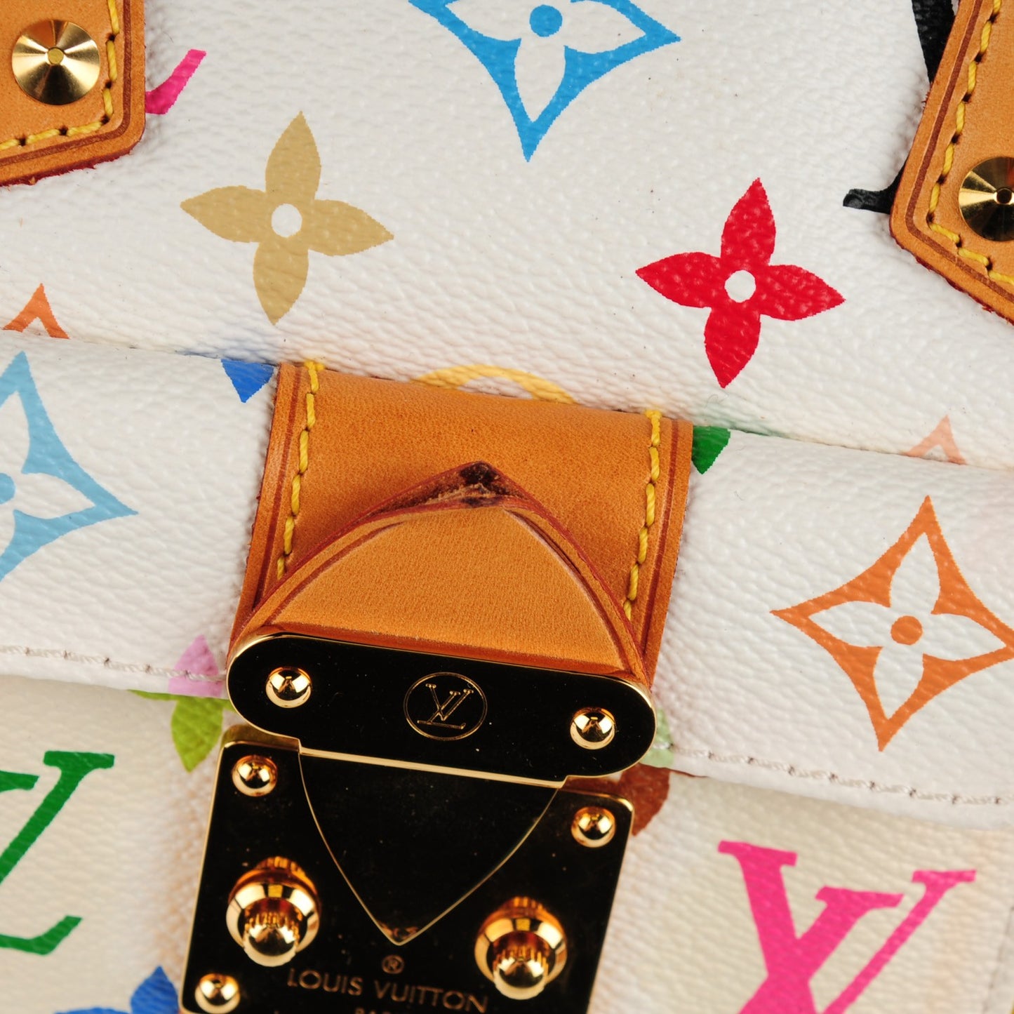 Monogram Multicolor Speedy 30 White
