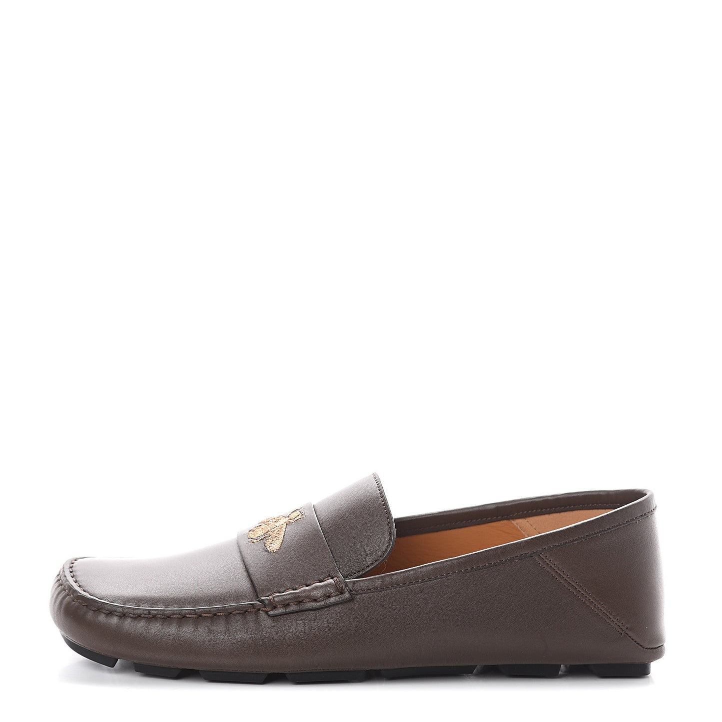 Nappa Mens Bee Driver Loafers 7 Cuir