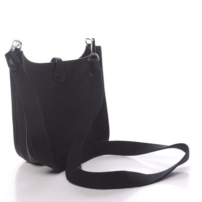 Hermes Taurillon Clemence Evelyne TPM Black 3 of 11