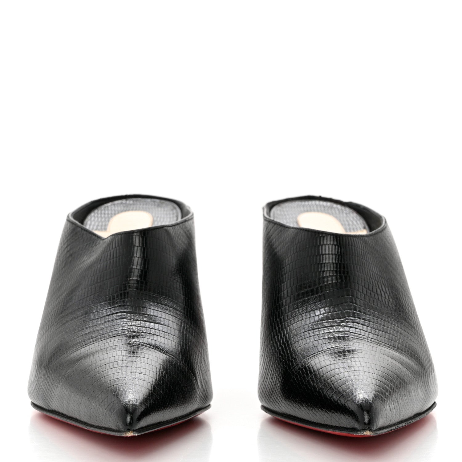 Christian Louboutin Calfskin Zarli Quart 80 Mules 38.5 Black 2 of 8