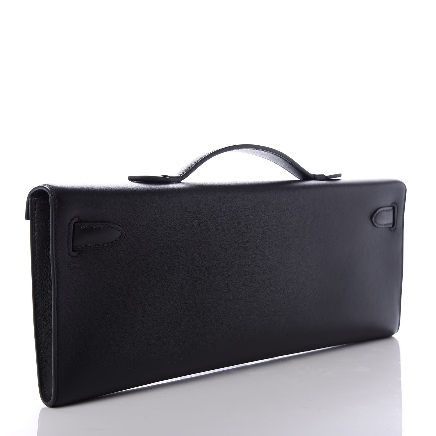 Hermes Swift Kelly Cut Clutch Pochette Black 3 of 9