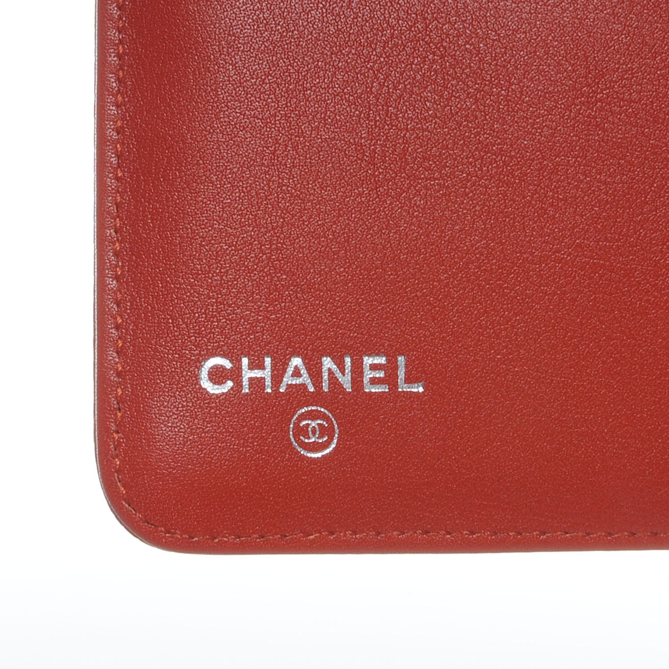 Chanel Caviar CC French Wallet Orange 6 of 9
