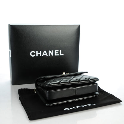Chanel Lambskin Quilted Small Trendy CC Dual Handle Flap Bag Black 4 of 7