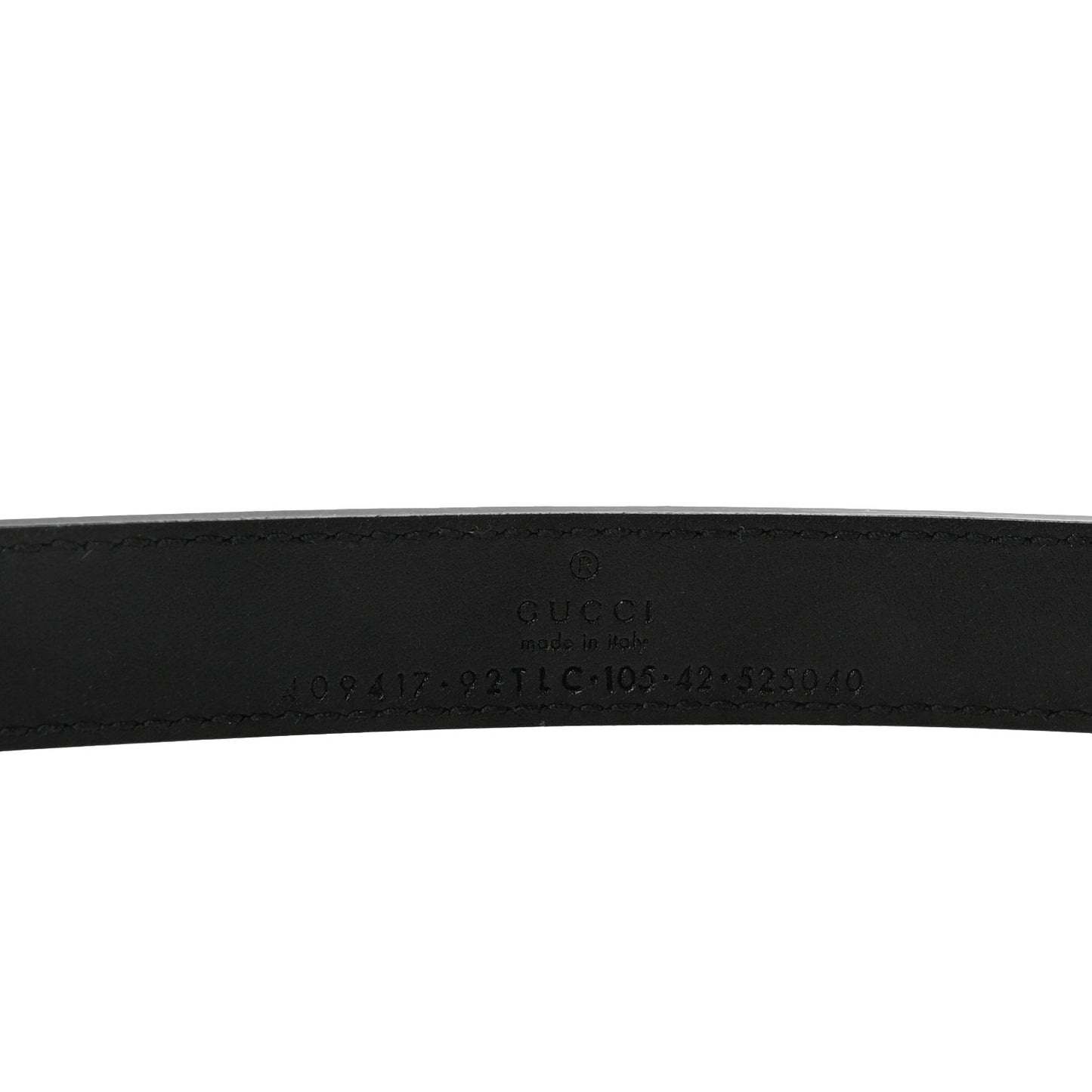GG Supreme Monogram Matte Plutone Calfskin Double G 20mm Belt 105 42 Beige Ebony New Acero