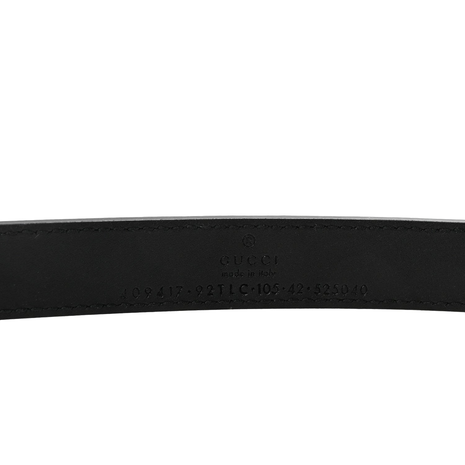 Gucci GG Supreme Monogram Matte Plutone Calfskin Double G 20mm Belt 105 42 Beige Ebony New Acero 3 of 6