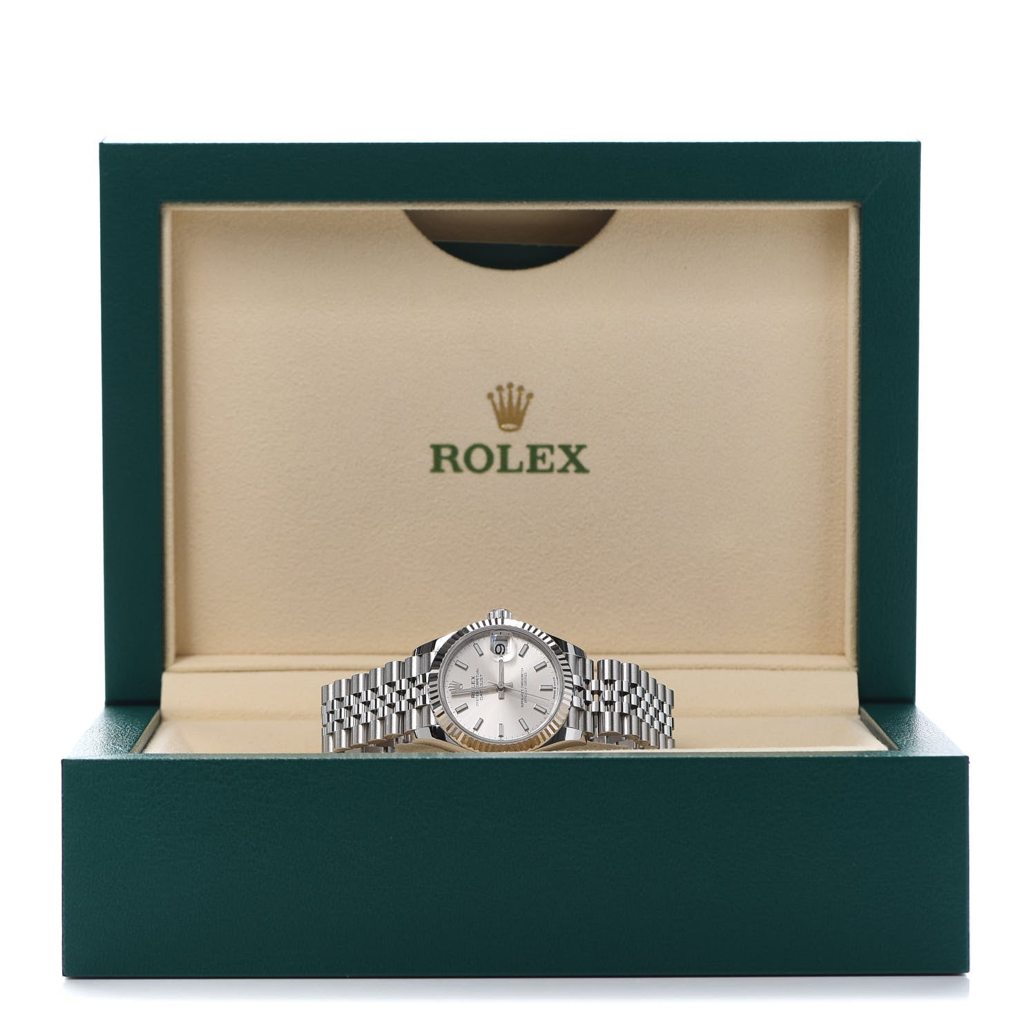 Rolex Stainless Steel 18K White Gold 31mm Oyster Perpetual Datejust Watch Silver 278274 5 of 5