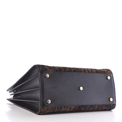 Saint Laurent Calf Hair Leopard Print Small Sac De Jour Black 4 of 11