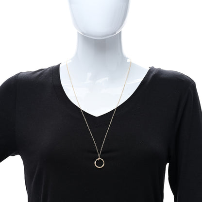 Gucci 18K Yellow Gold Ouroboros Snake Ring Necklace 3 of 5