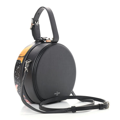 Louis Vuitton Calfskin Splash Print Petite Boite Chapeau Black 3 of 10